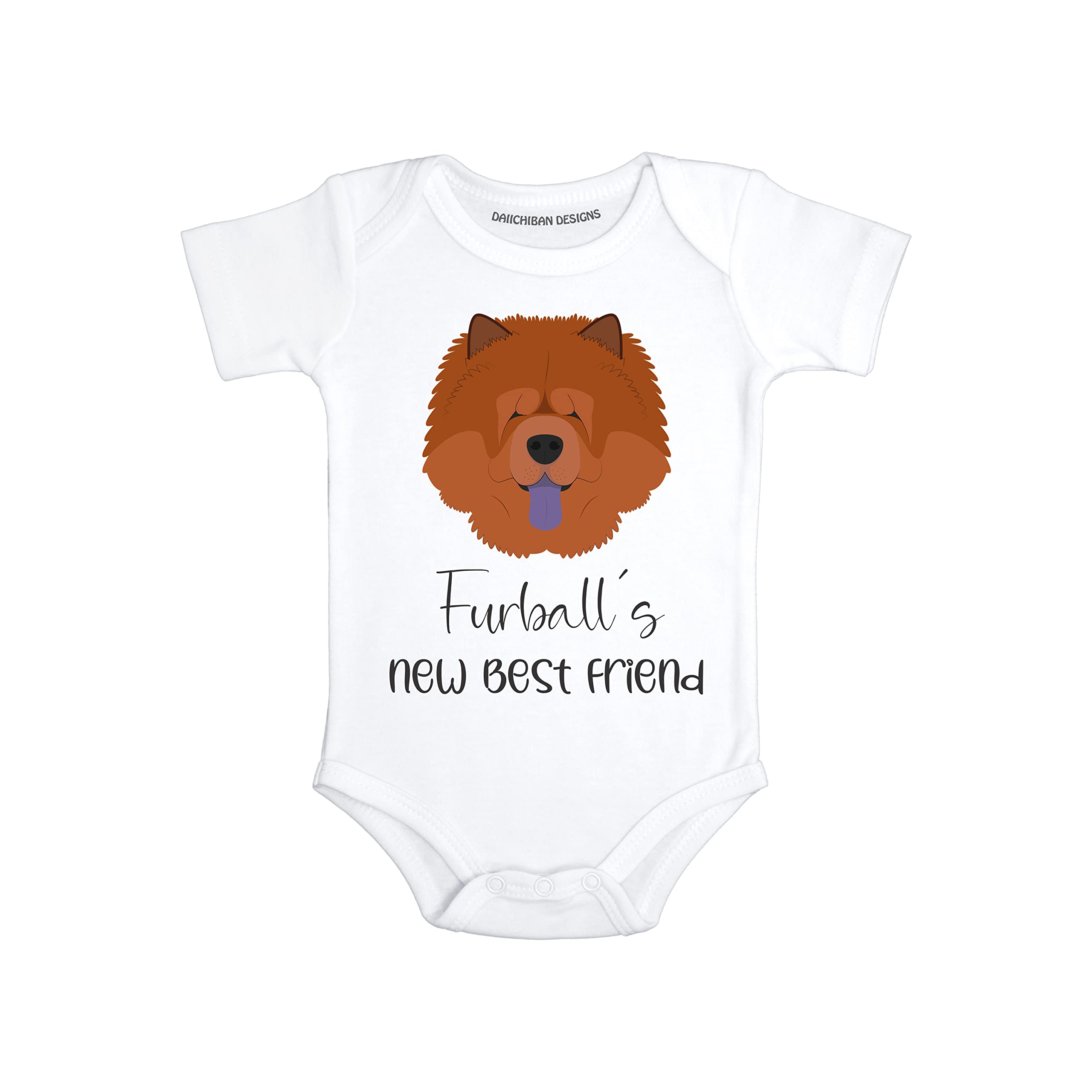 Custom Dog baby gifts Personalized Chow chow baby clothes