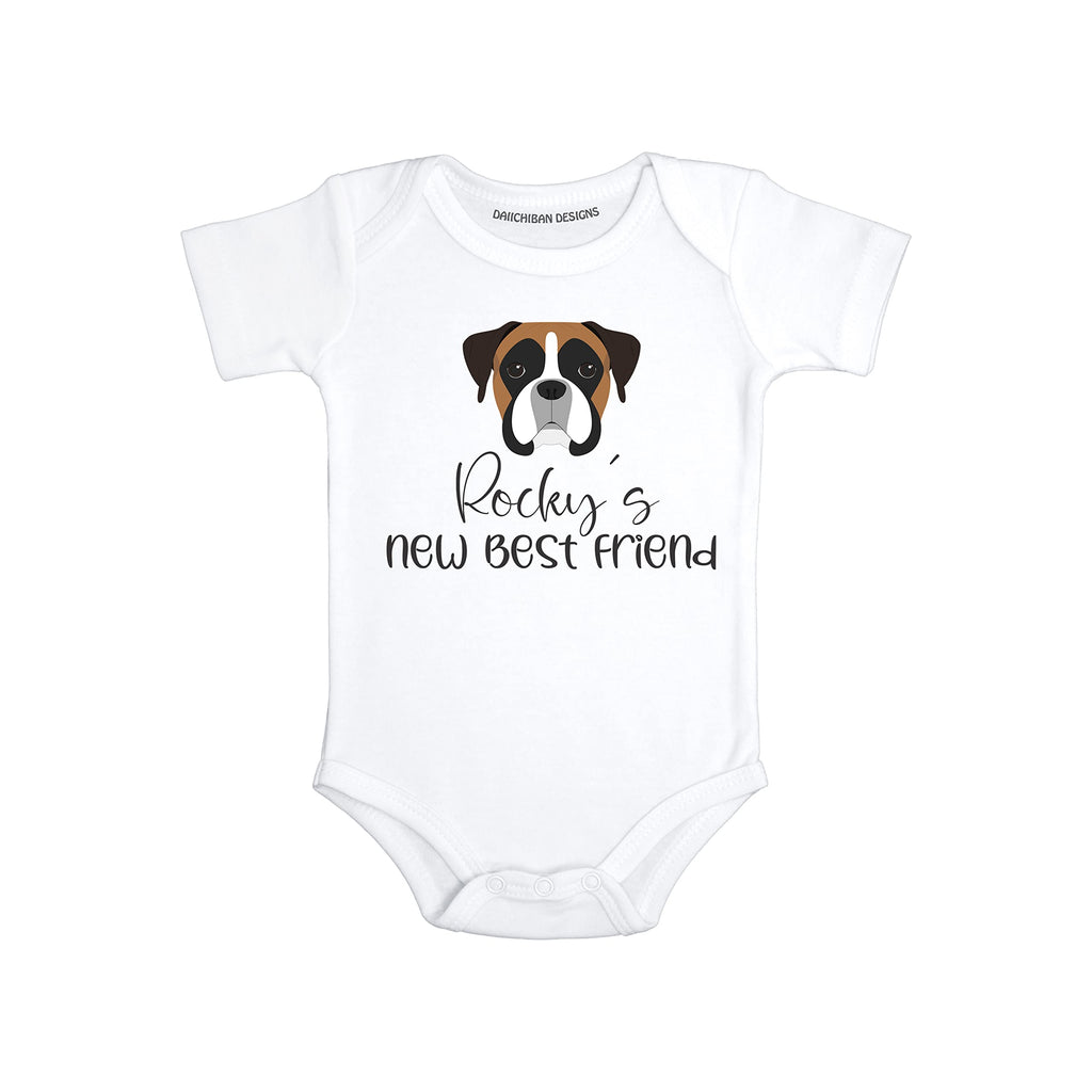 Personalized Dog baby gifts Boxer baby clothes