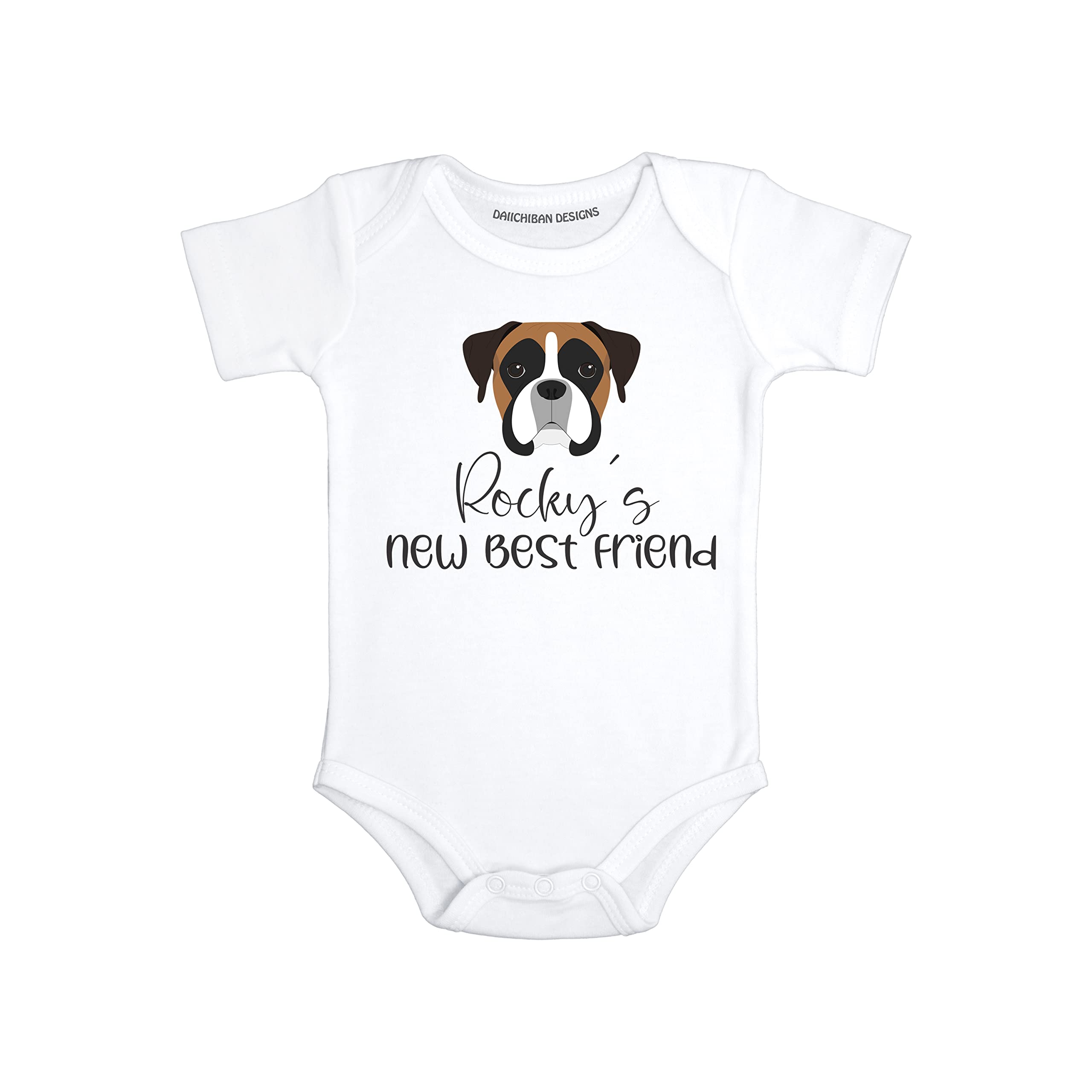Personalized Dog baby gifts Boxer baby clothes