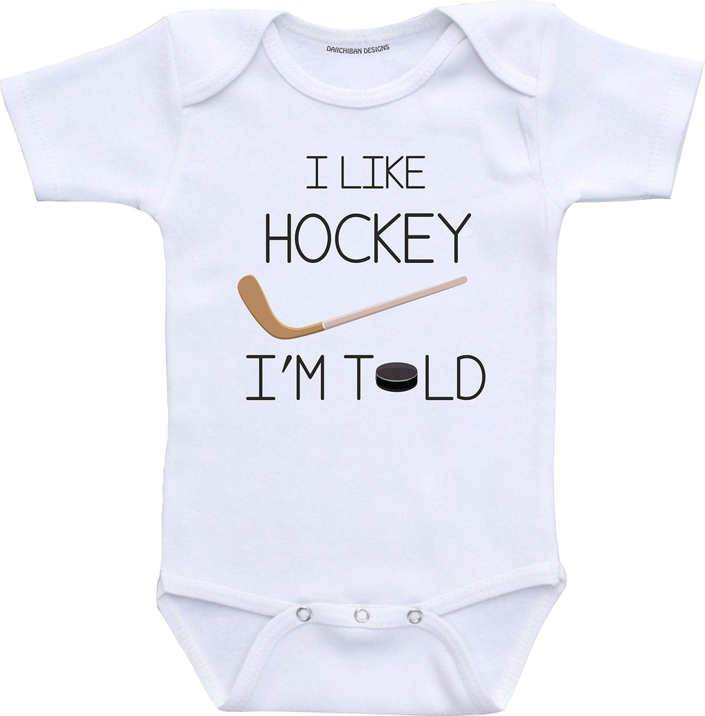 Daiichiban Designs Im told I like hockey baby clothes