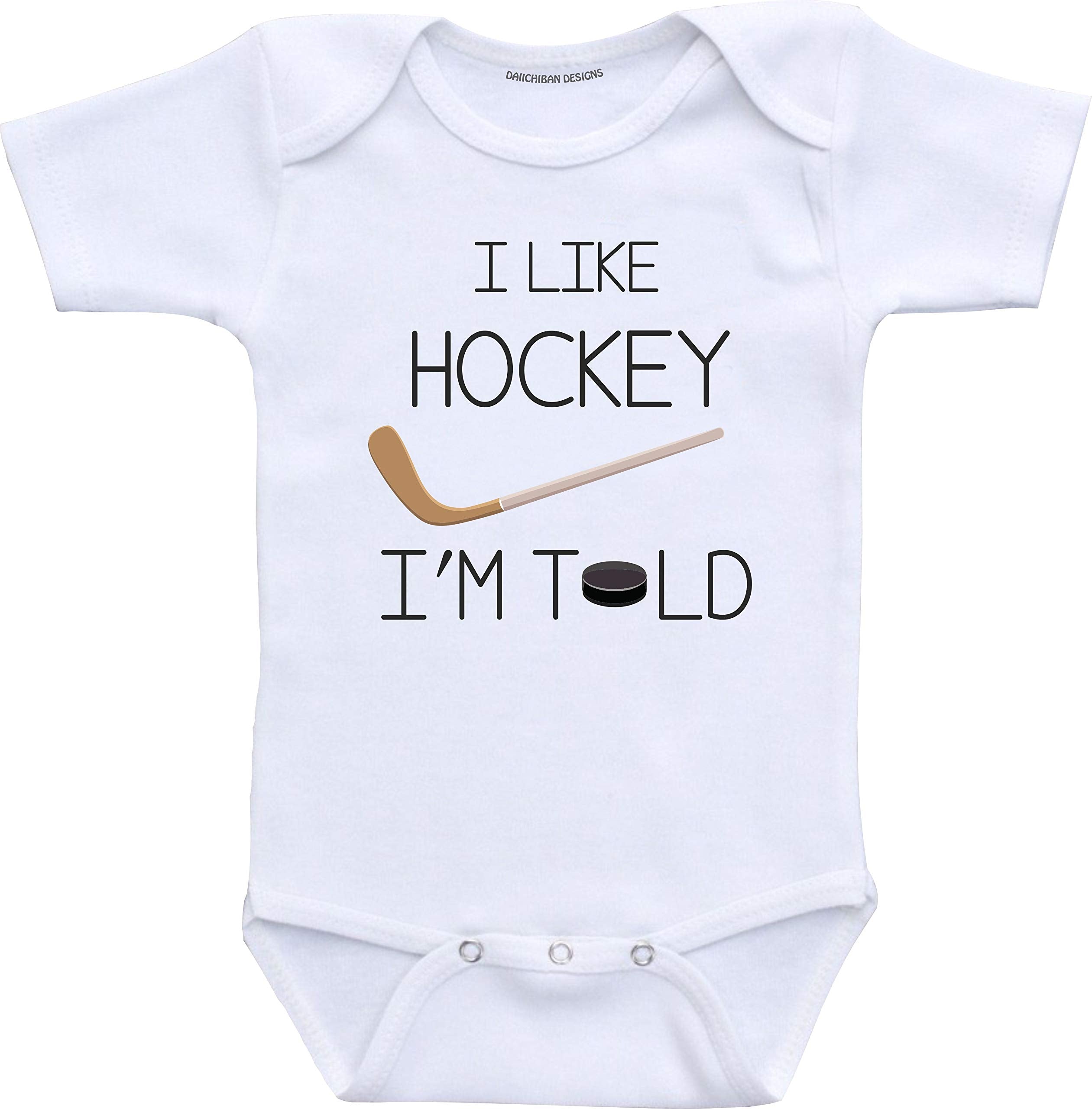 Daiichiban Designs Im told I like hockey baby clothes