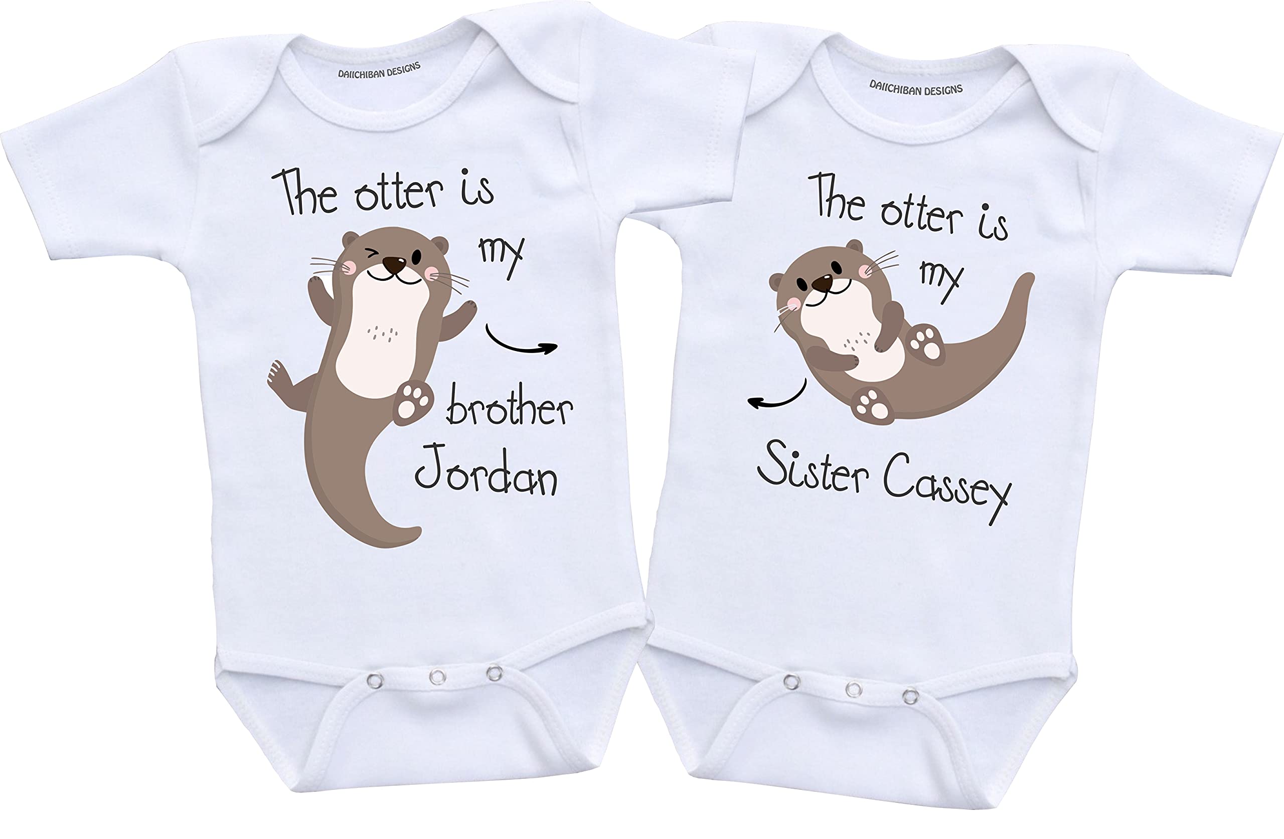 Daiichiban Designs Custom Twin matching outfits boy girl twins gifts
