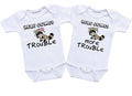 Matching Twin outfits boy and girl Funny Twins baby clothes