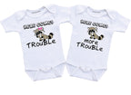 Matching Twin outfits boy and girl Funny Twins baby clothes