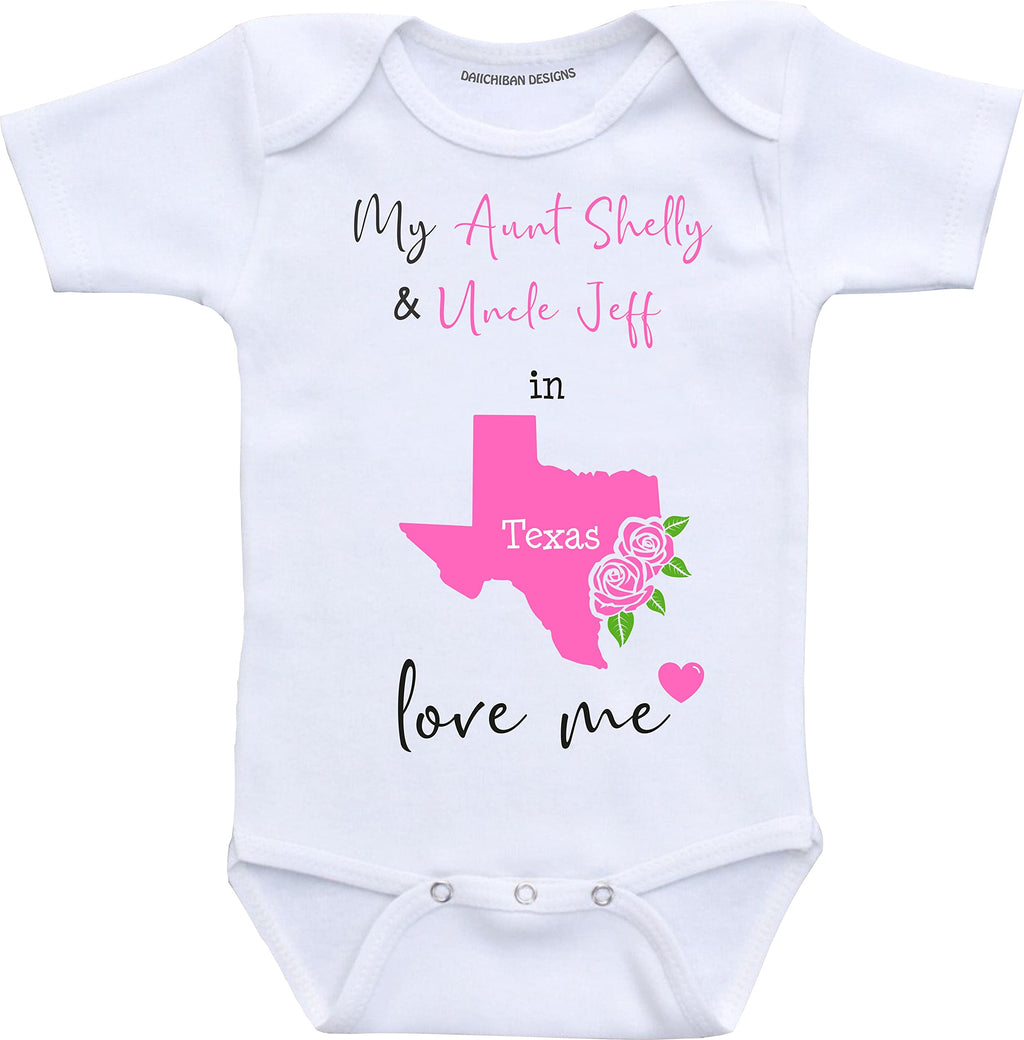 Daiichiban Designs Aunt and Uncle baby gifts Customizable Oregon baby clothes