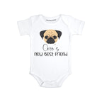 Personalized Pug baby clothes Dog sibling baby outfit