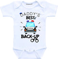 Daiichiban Designs Police Officer Law Enforcement Daddy Best Back up Infant Creeper