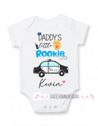 Police baby boy clothes daddy police personalized baby Personalized baby outfit for boys newborn
