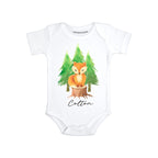 Daiichiban Designs Personalized Fox baby clothes for boys Custom name baby gifts