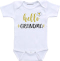 Daiichiban Designs Baby Reveal to Grandma Announcement Gifts (3 Months) White