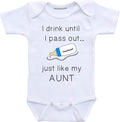 Daiichiban Designs Auntie baby boy clothes I drink until I pass out just like my Aunt infant clothes
