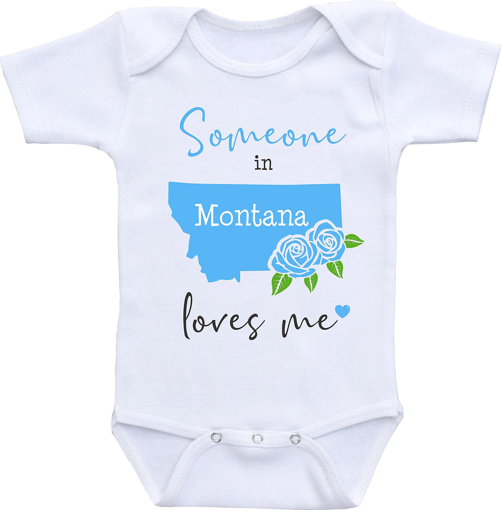 Daiichiban Designs Someone in Montana loves me baby gifts Customizable