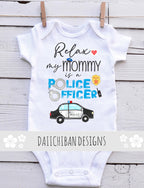 My mommy is a police officer baby clothes mom police baby gifts