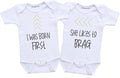 Funny twin outfits for boy and girl Twins baby clothes girls