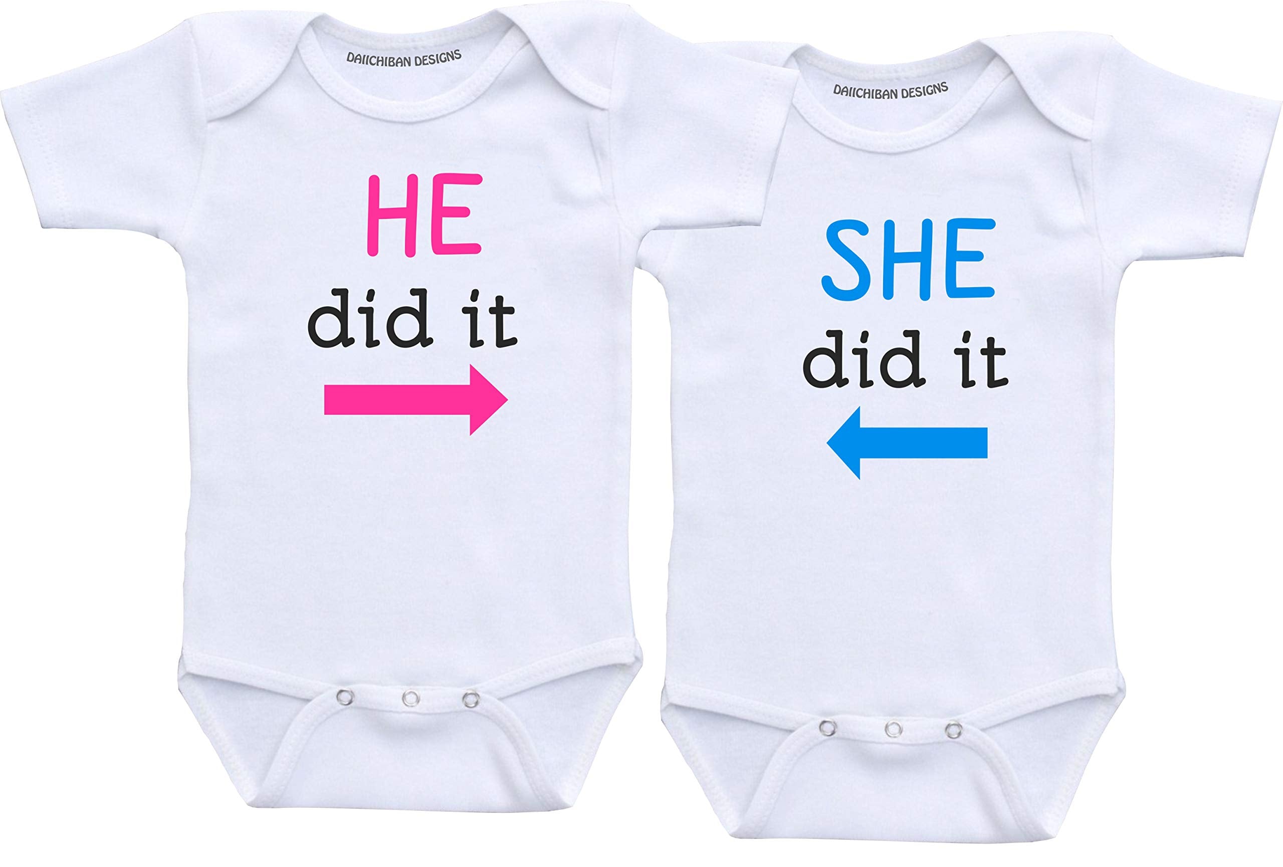 Daiichiban Designs Baby twins clothes boy and girl twin baby clothing