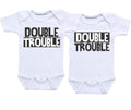 Daiichiban Designs Double Trouble Twin Outfits for Baby Boys Twins Baby Clothes