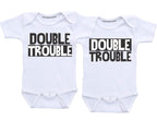 Daiichiban Designs Double Trouble Twin Outfits for Baby Boys Twins Baby Clothes