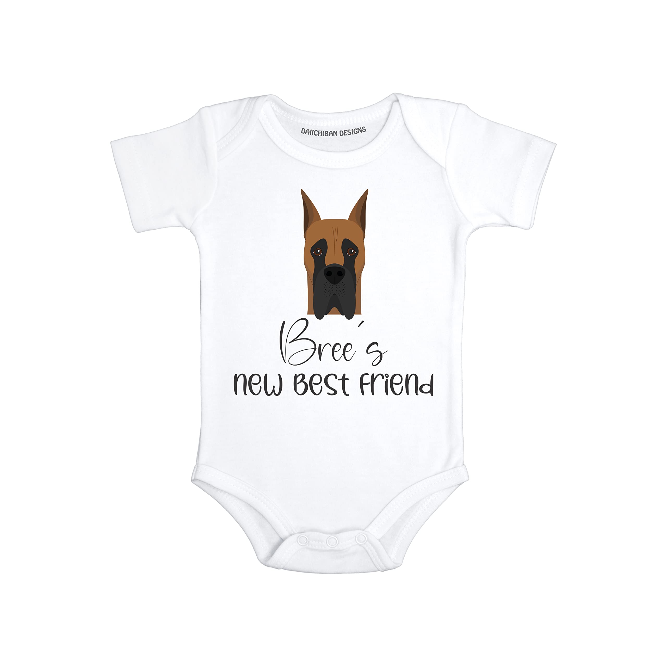 Personalized Great Dane baby clothes Dog sibling baby outfit