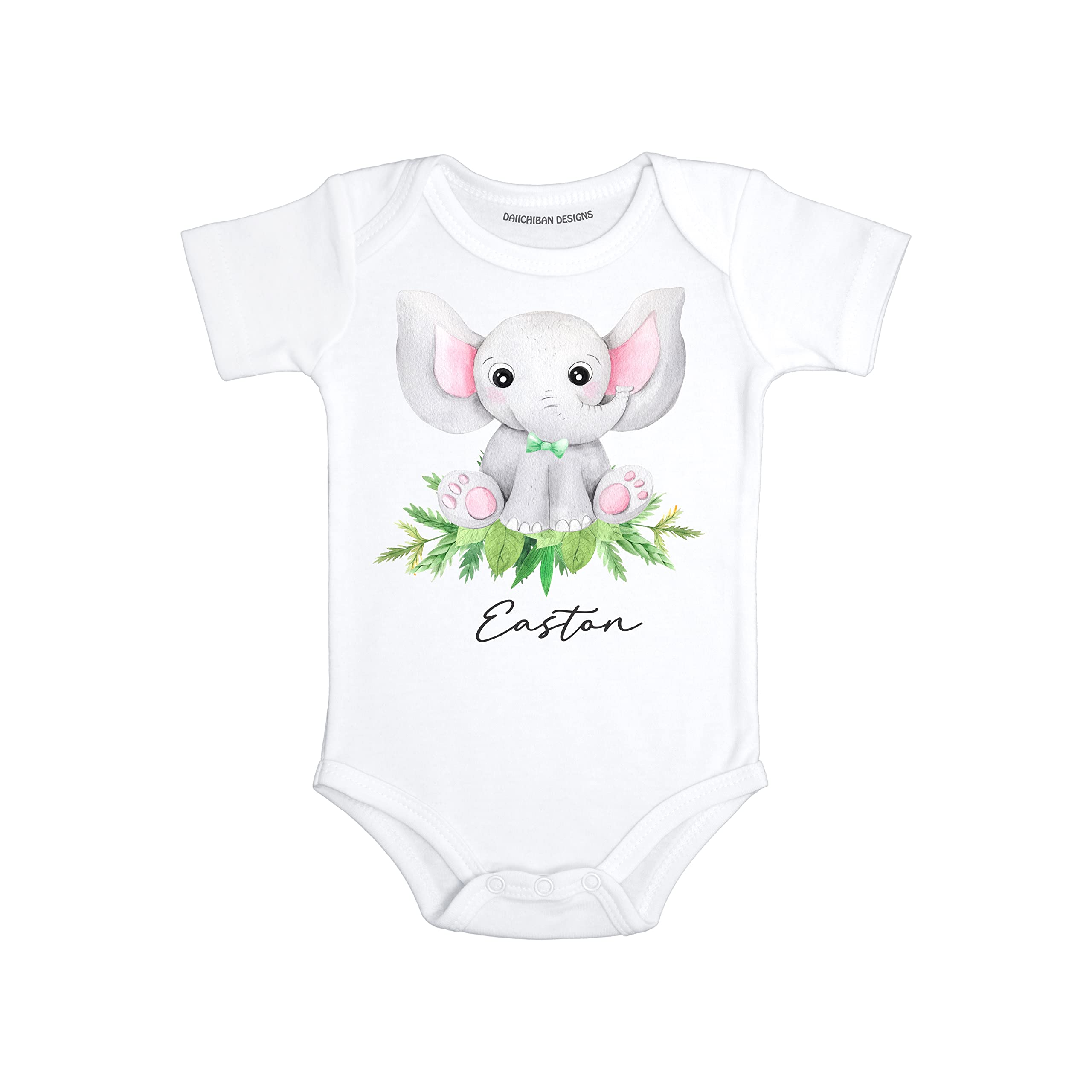 Daiichiban Designs Personalized baby gifts with name Elephant baby shower gifts for boys