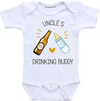 Uncle's Drinking Buddy Funny Infant Clothes