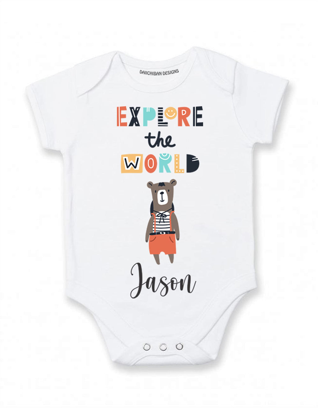 Personalized baby clothes for boys with name Lion baby outfit boy