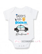 Police baby boy clothes daddy police personalized baby Personalized baby outfit for boys newborn