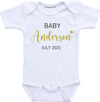 Daiichiban Designs Custom pregnancy announcement shirt baby reveal ideas
