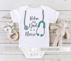 Daiichiban Designs My Daddy is a Nurse baby clothes