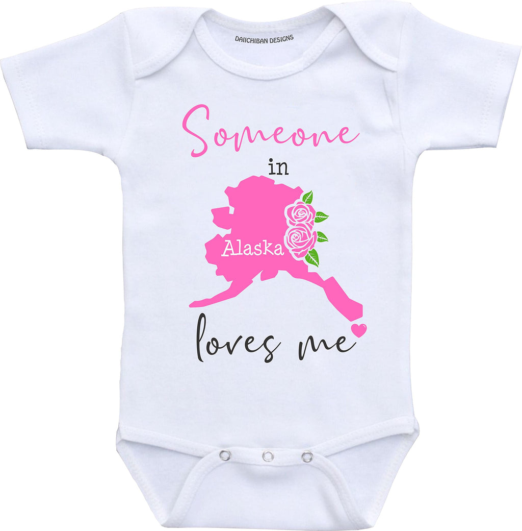 Daiichiban Designs Someone in Arizona loves me baby gifts customizable