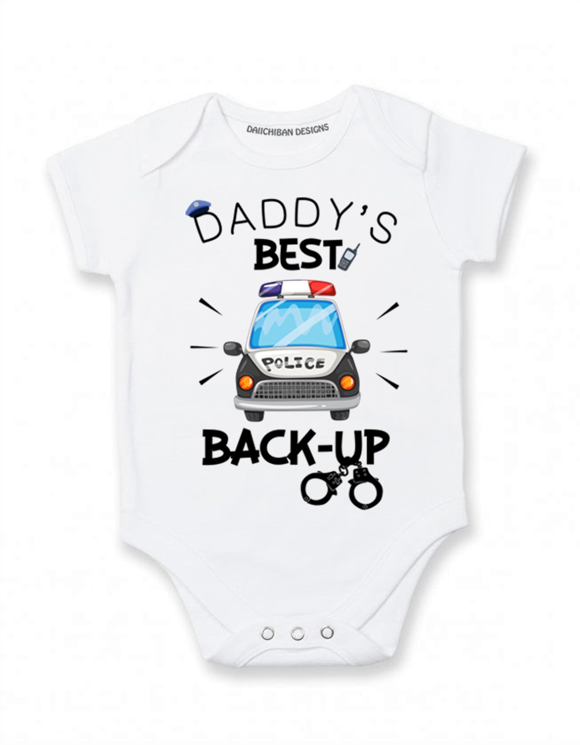 Police baby clothes boy Daddy's New Partner Police officer baby gifts