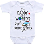 Daiichiban Designs Daddy Police Officer Law Enforcement Onepiece Baby boy Clothes