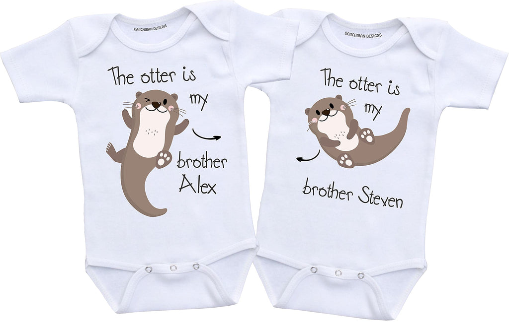 Daiichiban Designs Custom Twin matching outfits boy girl twins gifts
