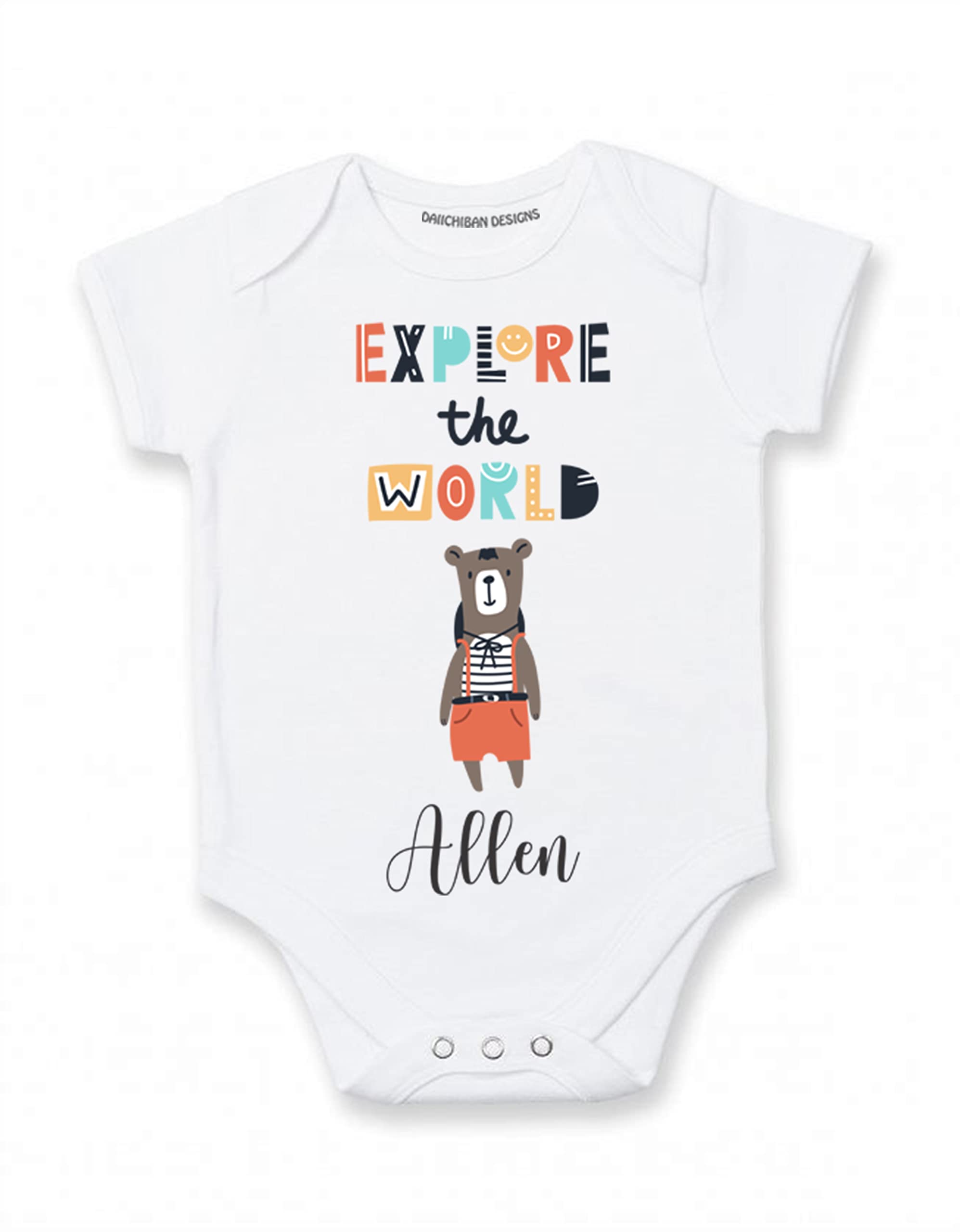 Personalized baby clothes for boys with name Lion baby outfit boy