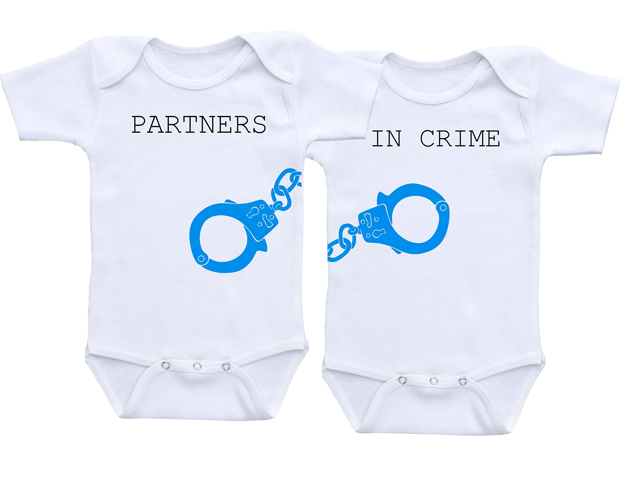 Daiichiban Designs Partners in Crime Twin baby clothes