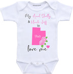 Daiichiban Designs Customizable Aunt and Uncle baby clothes Utah State baby gifts