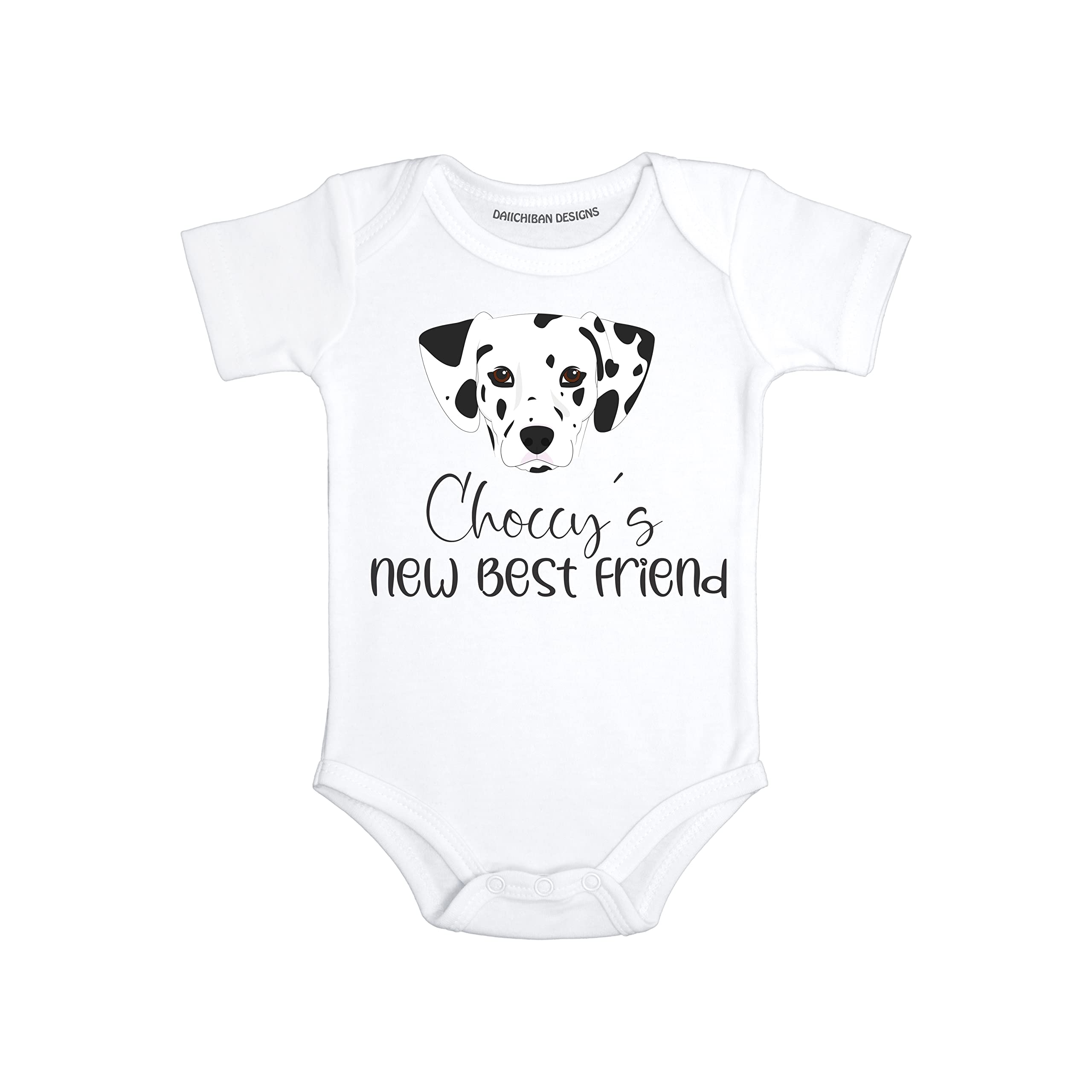 Personalized Dog baby gifts Dalmatian baby clothes