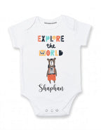 Personalized baby clothes for boys with name Lion baby outfit boy
