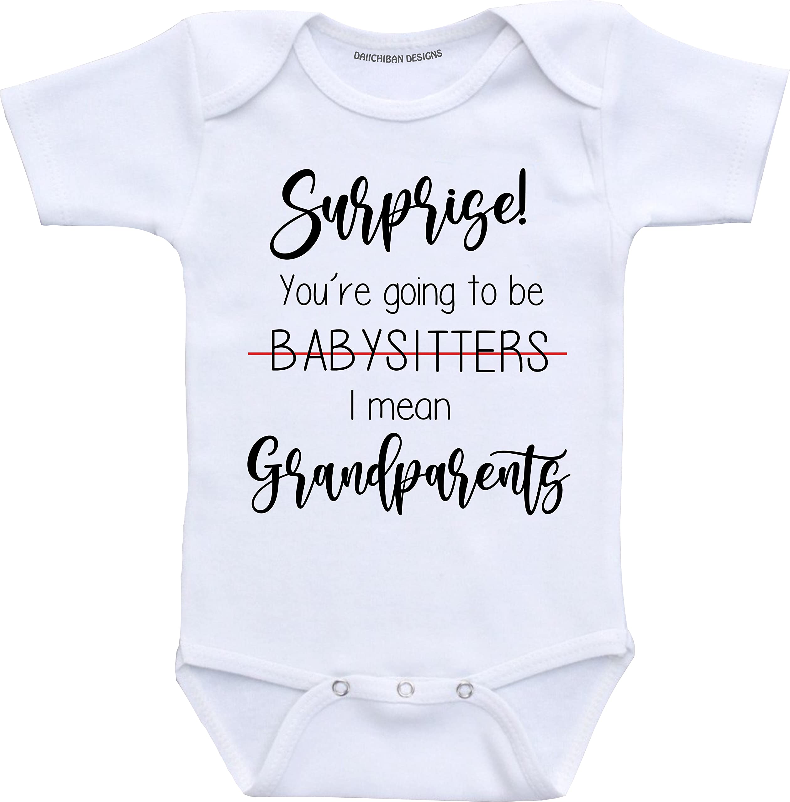 Daiichiban Designs Surprise Pregnancy Announcement for grandparents baby announcement gifts