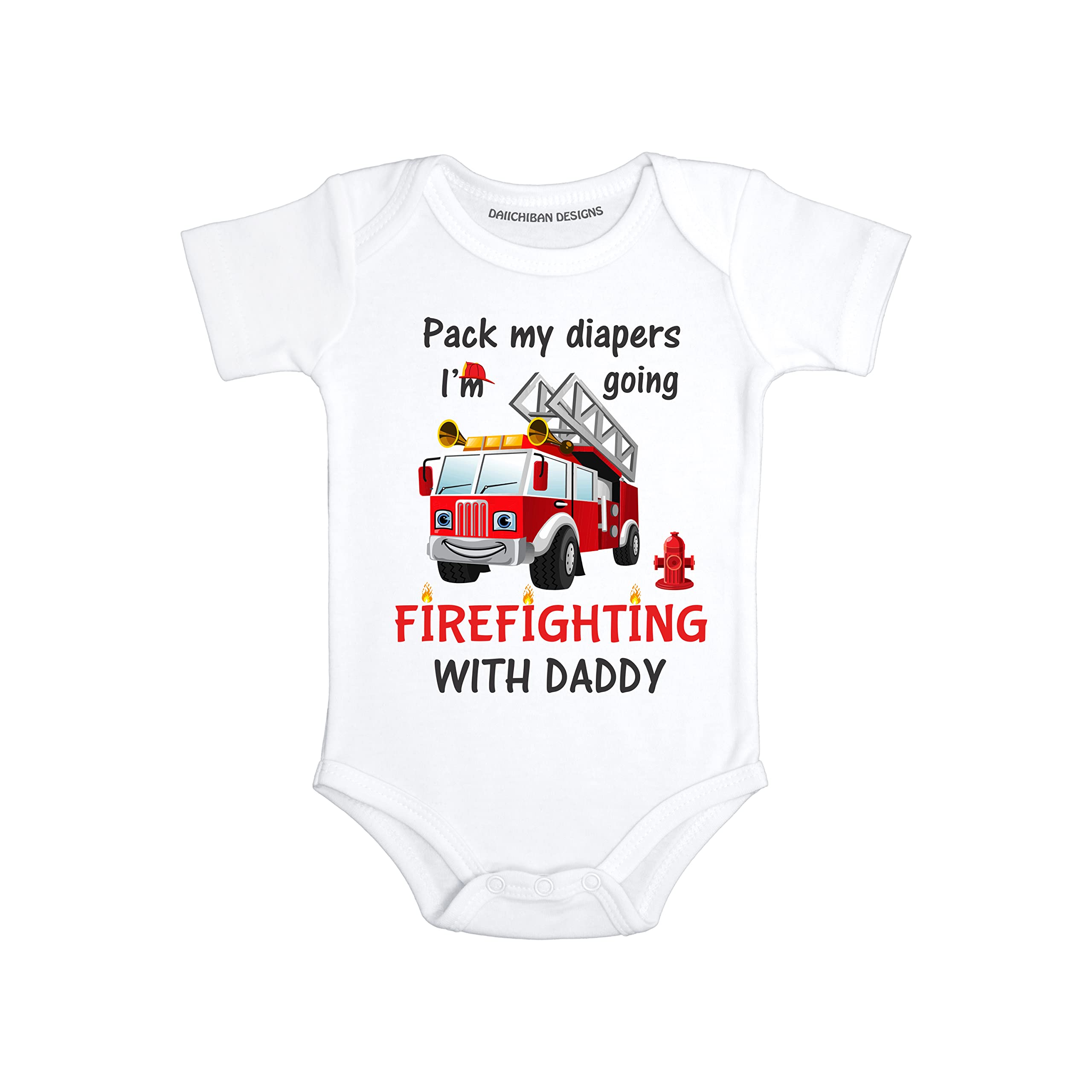 Firefighter baby boy outfit Fireman Infant clothes