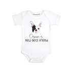 Personalized Dog baby bodysuit French Bulldog baby clothes