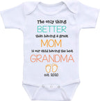 Daiichiban Designs Pregnancy Announcement Grandma baby reveal gifts (6 Months) White
