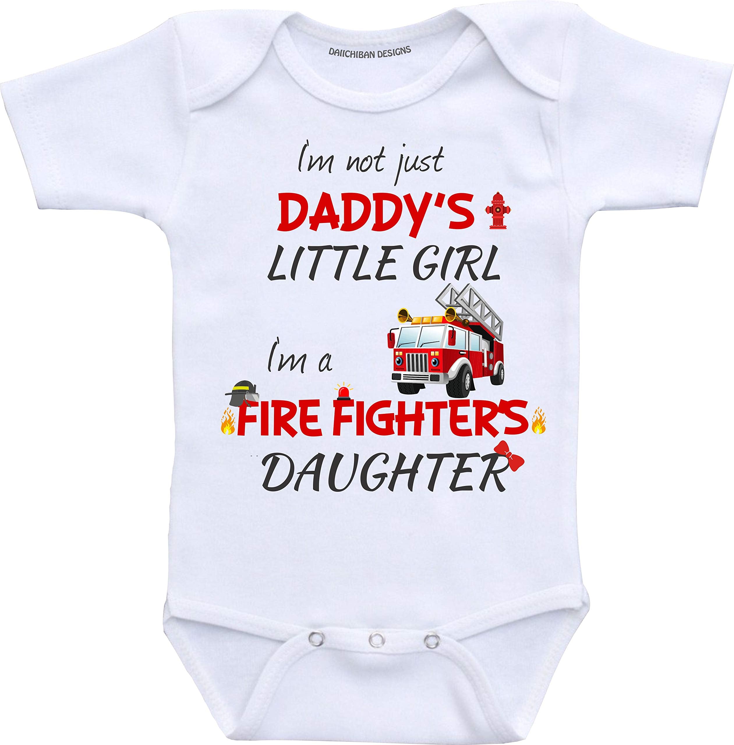 Daiichiban Designs Firefighter Daddy Fireman Infant Bodysuit