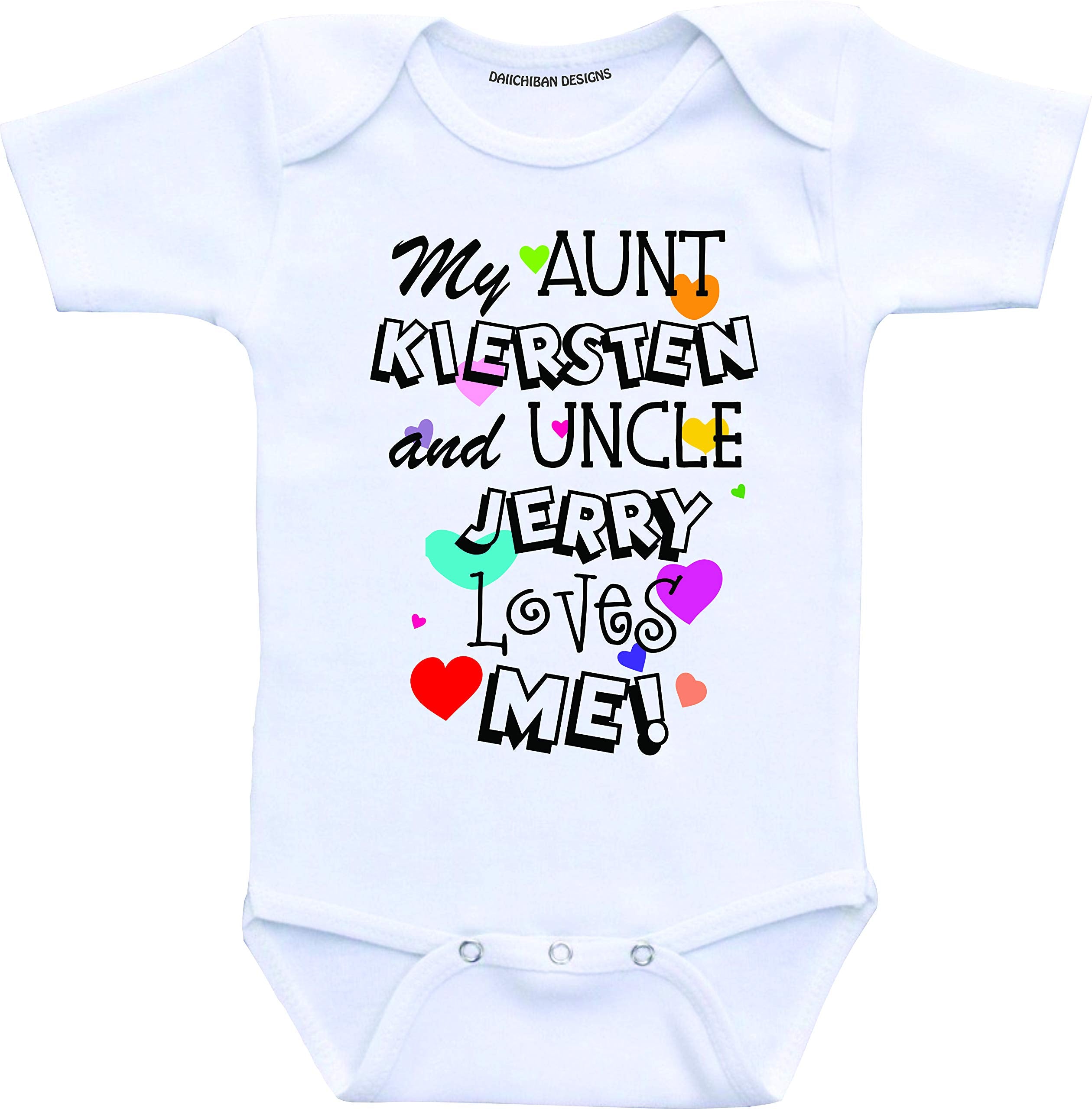My Aunt and Uncle Love me Baby Clothes