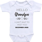 Daiichiban Designs Custom pregnancy reveal Grandpa baby announcement gifts infant bodysuit