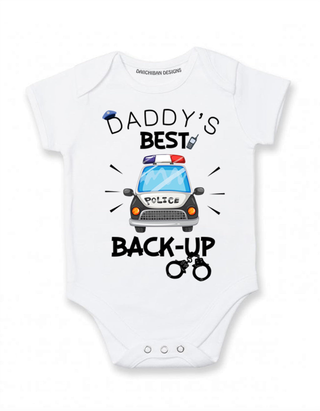 Police baby clothes boy Daddy's New Partner Police officer baby gifts