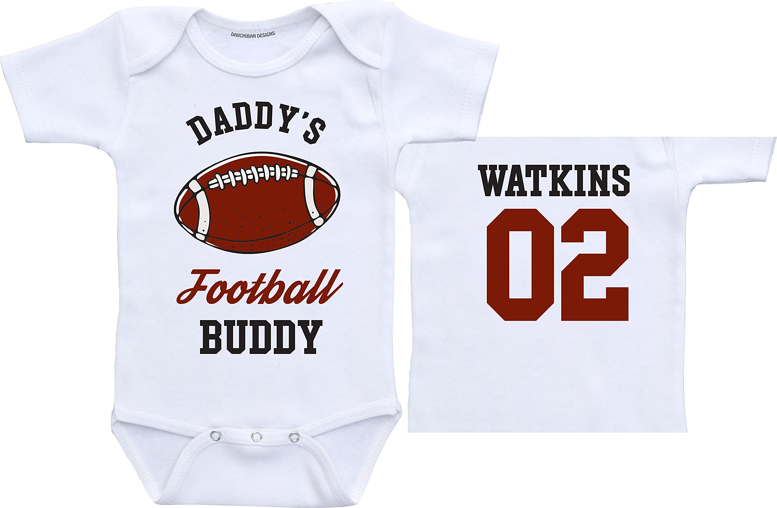 Daiichiban Designs Football baby outfit