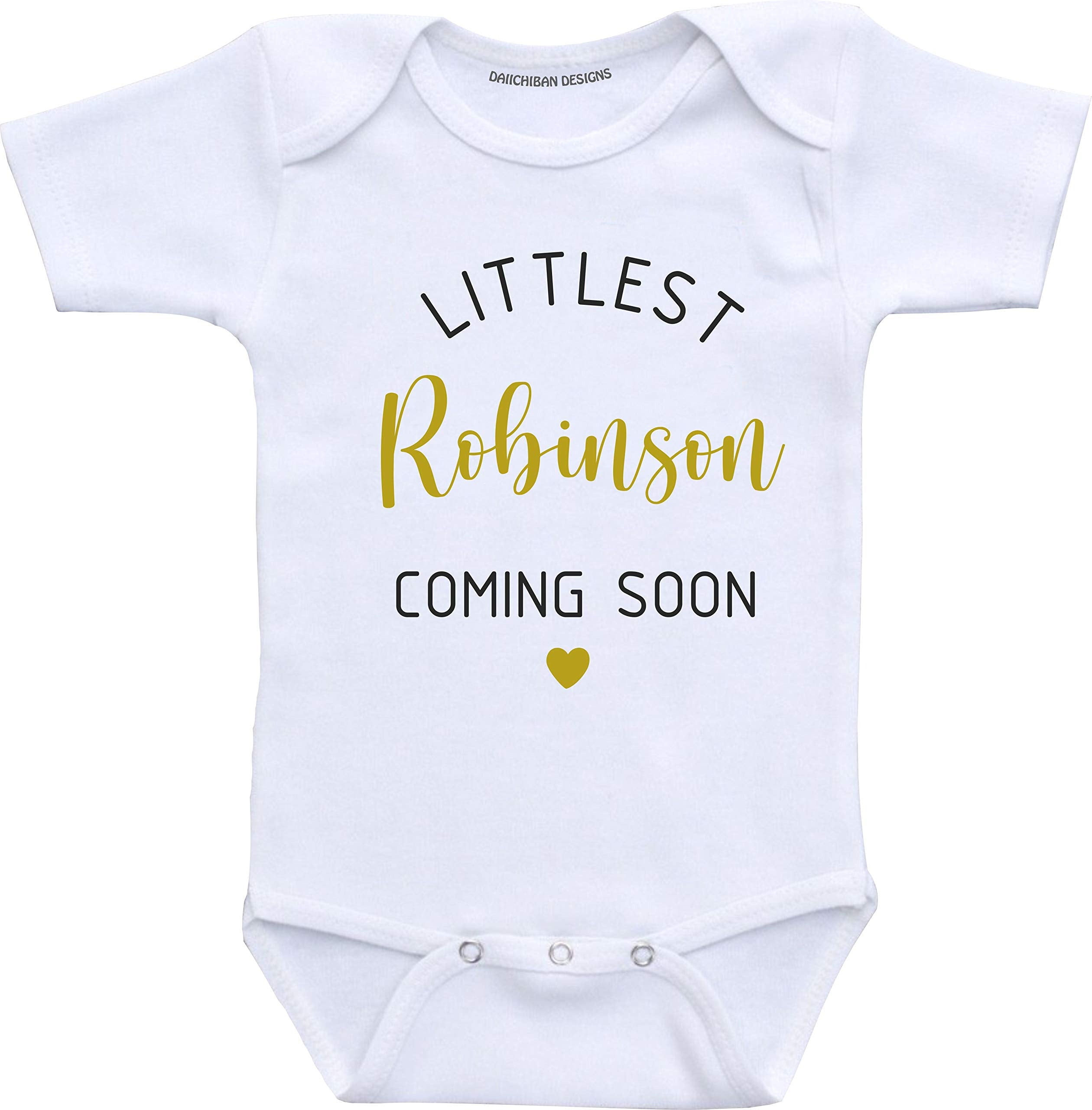 Daiichiban Designs Custom Pregnancy announcement gifts for family baby reveal ideas (3 months)