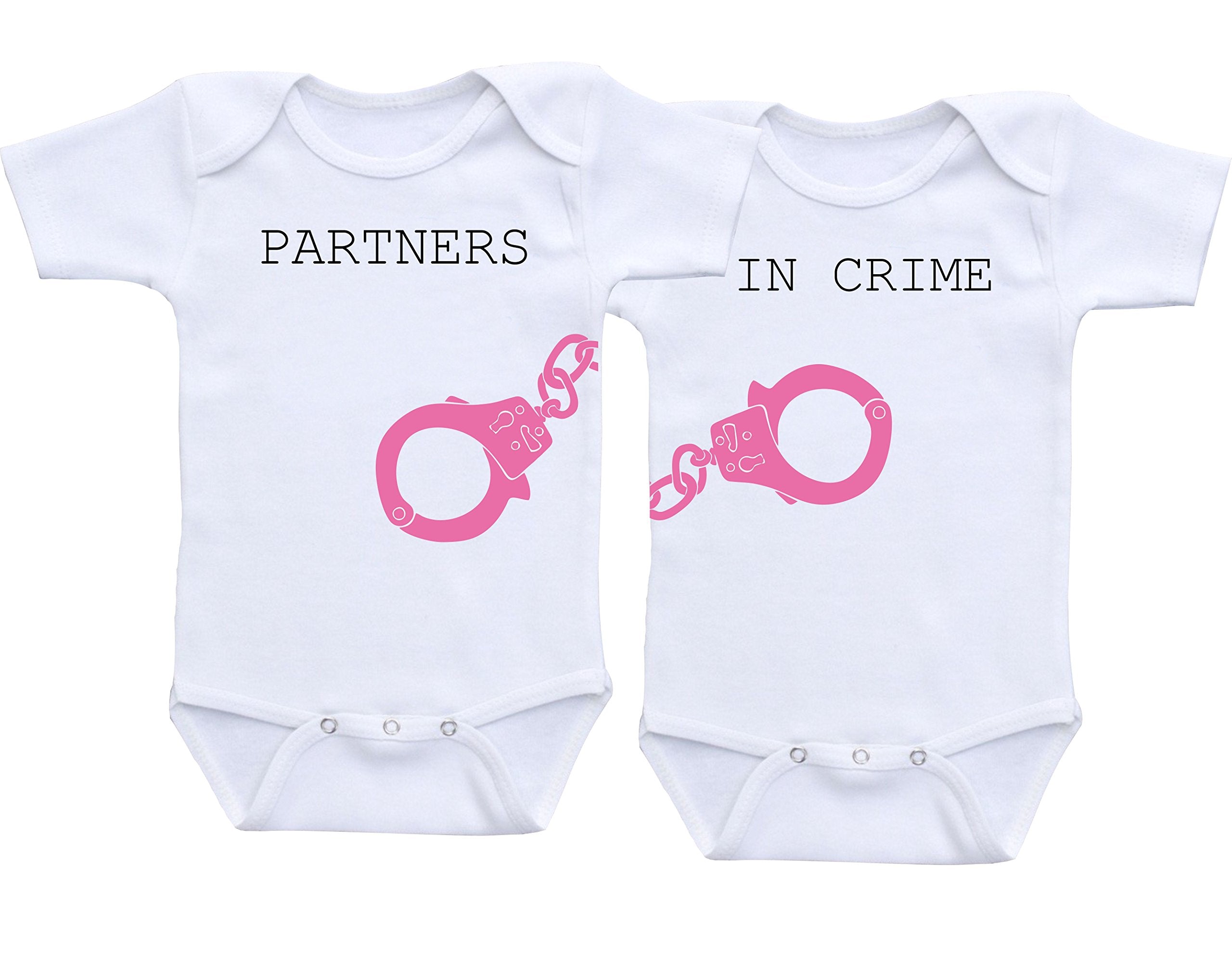 Daiichiban Designs Partners in Crime Twin baby clothes