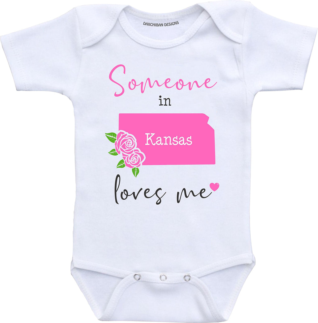 Daiichiban Designs Someone in Maryland loves me baby clothes infant creeper State customized gifts for babies