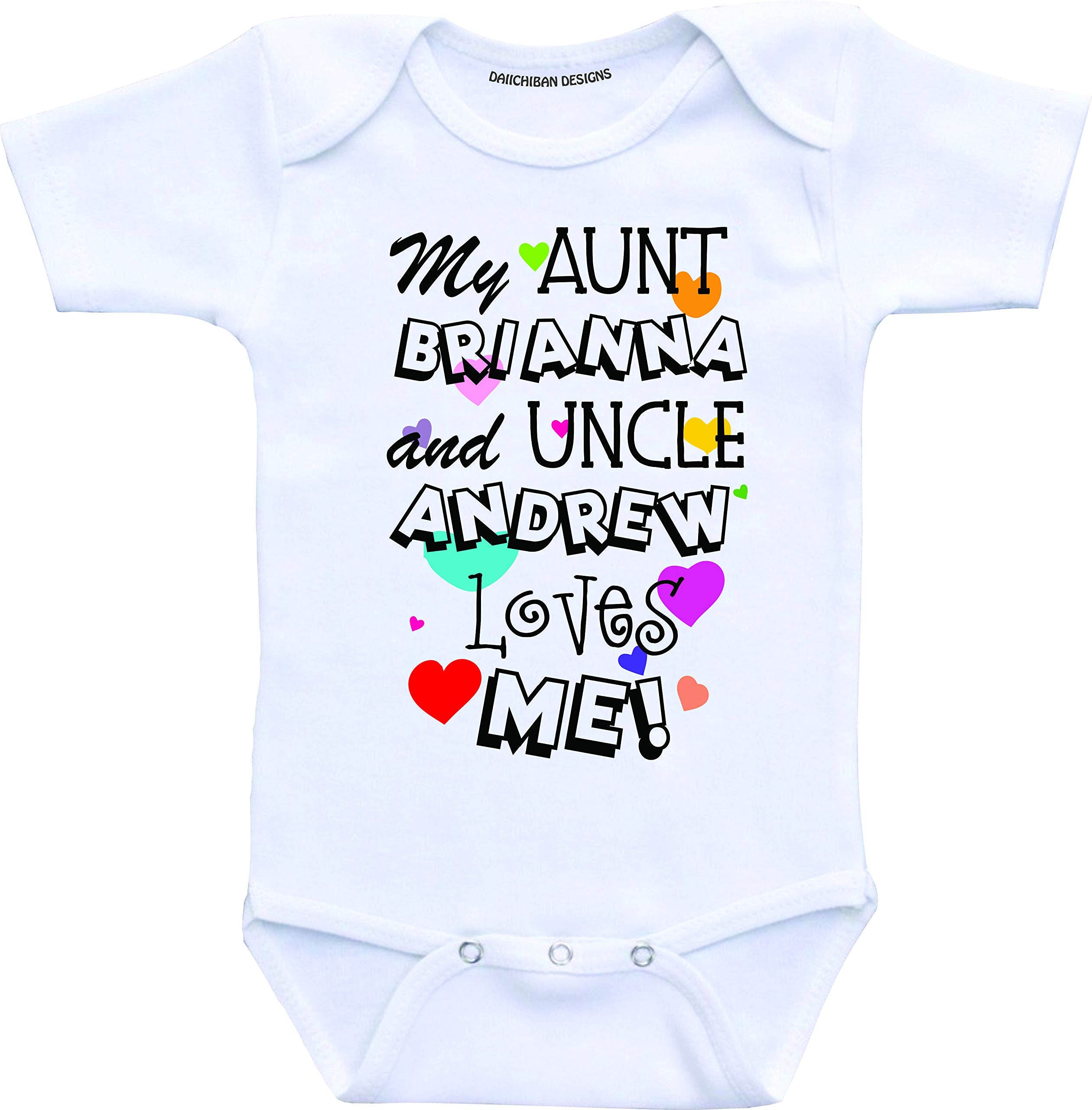 My Aunt and Uncle Love me Baby Clothes